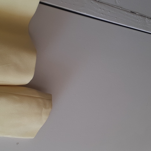 "Ann Tjian" for KENAR Pastel Yellow Crop Blazer size 10 Jacket Cocktail career - Picture 10 of 13